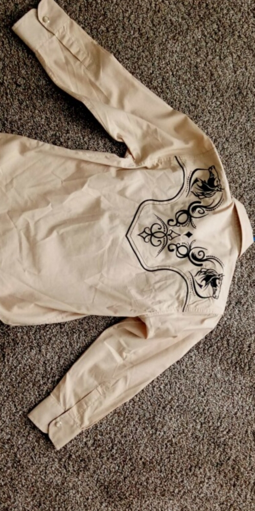 Boys Embroided Button Down